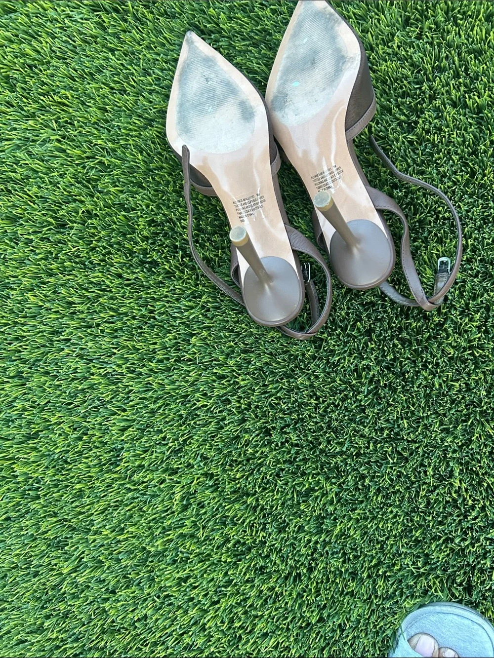 Steve Madden Brown Pointed Toe Slingback Heels